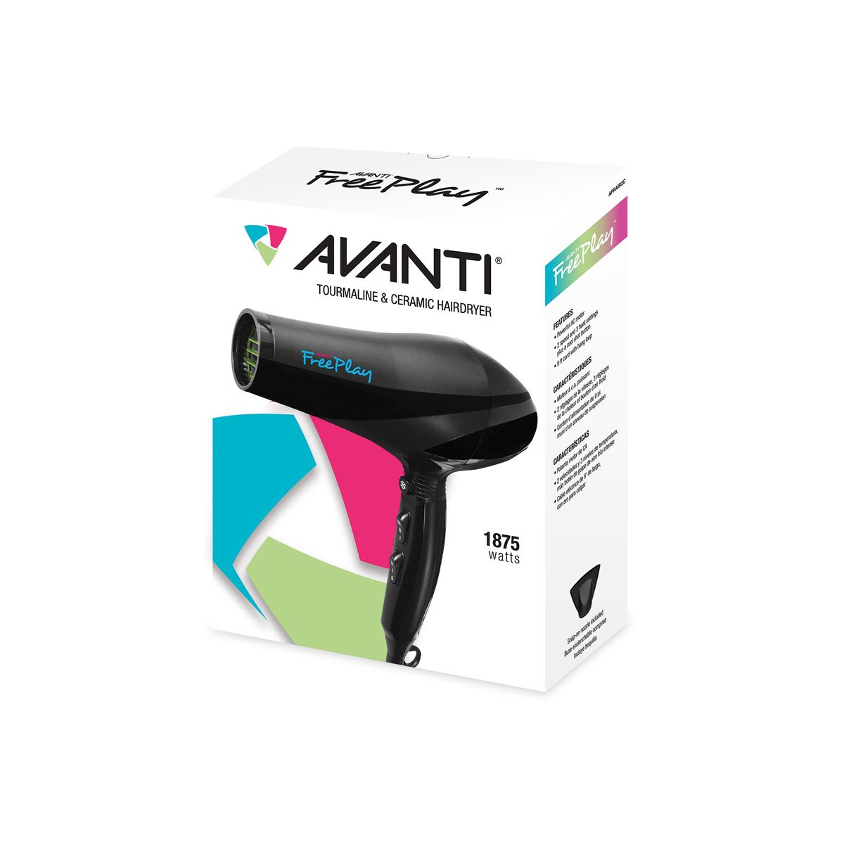 Avanti - Freeplay Tourmaline & Ceramice Hairdryer