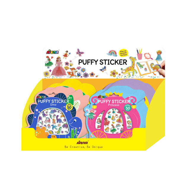 Avenir - Puffy Sticker Pdq (48Pcs/Display-4 Asst)