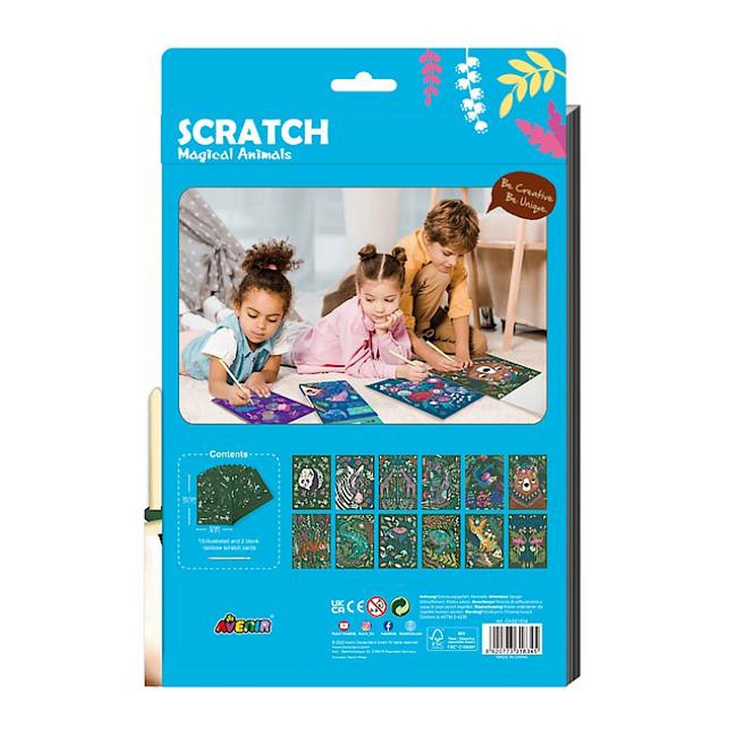 Avenir - Scratch Large Book - Magical Animals