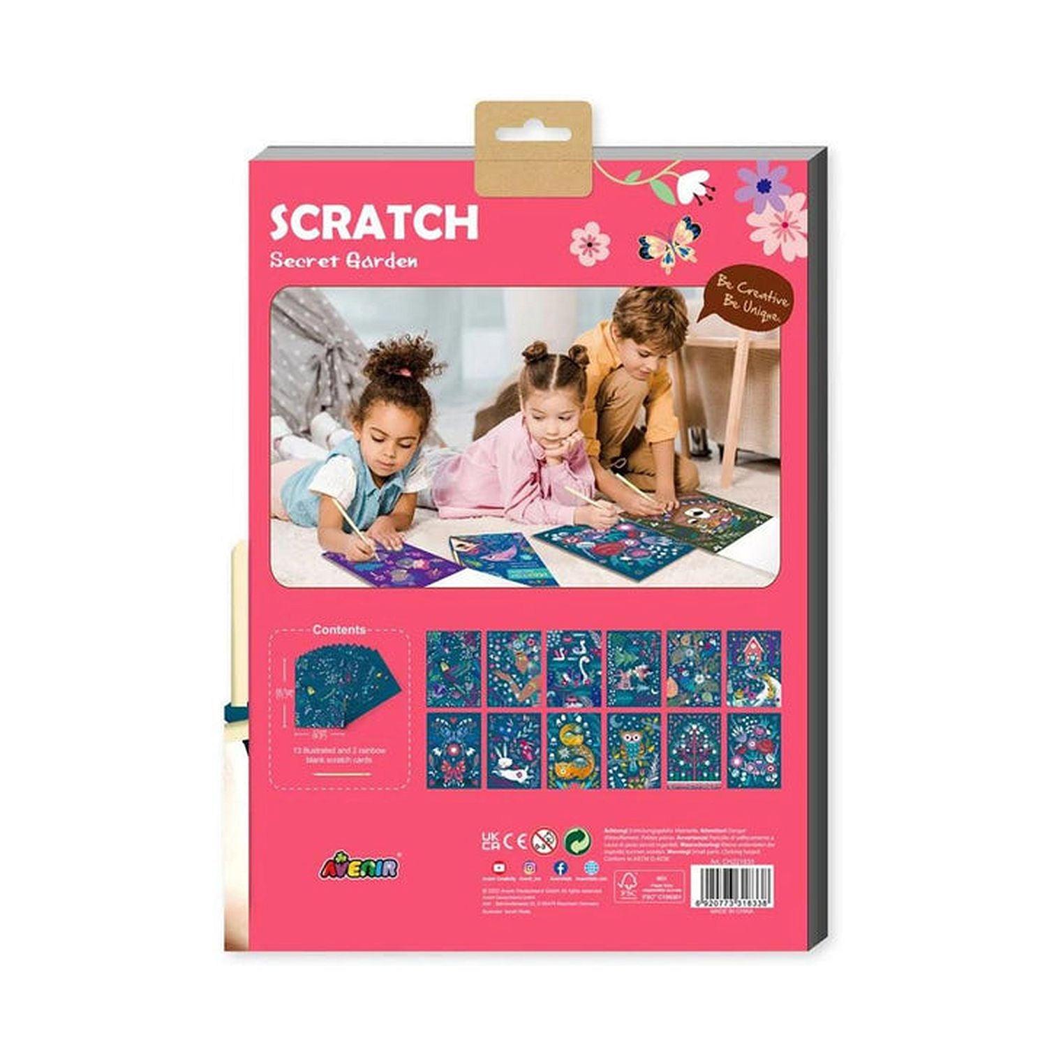 Avenir - Scratch Large Book - Secret Garden