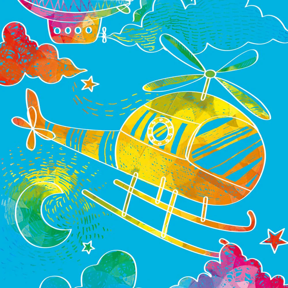 Avenir - Scratch Mmini Book - AIRPLANE (12 PCS)