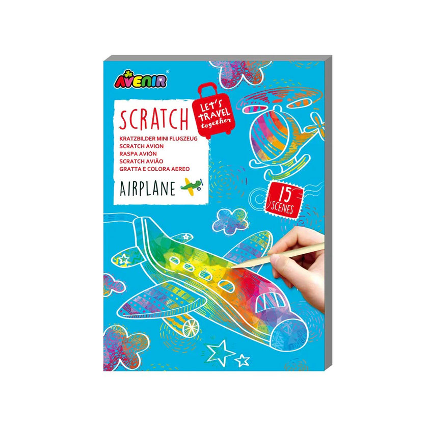 Avenir - Scratch Mmini Book - AIRPLANE (12 PCS)