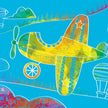 Avenir - Scratch Mmini Book - AIRPLANE (12 PCS)