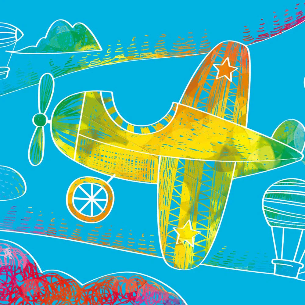Avenir - Scratch Mmini Book - AIRPLANE (12 PCS)