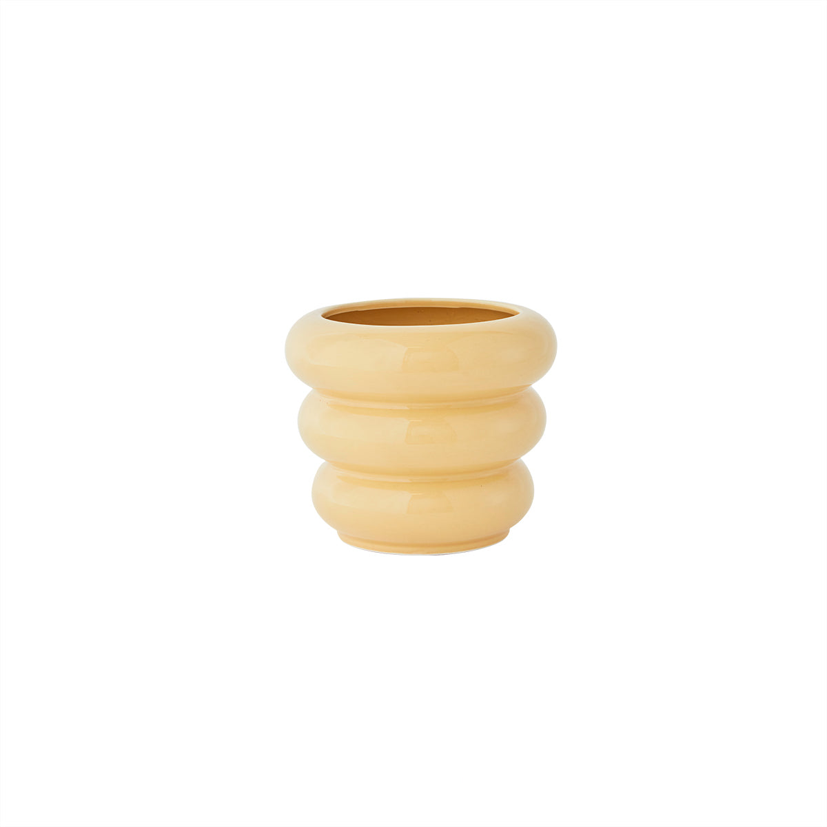Awa Pot High - Small - Shiny Butter