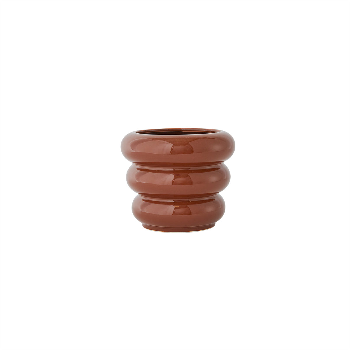 Awa Pot High - Small - Shiny Caramel