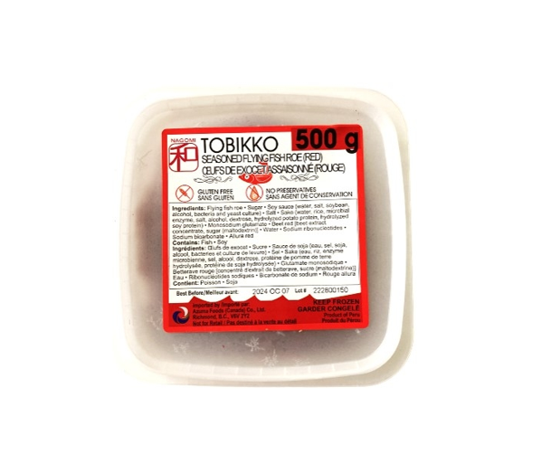 FZN: Azuma Tobikko Seasoned Flying Fish Roe Red (500G)