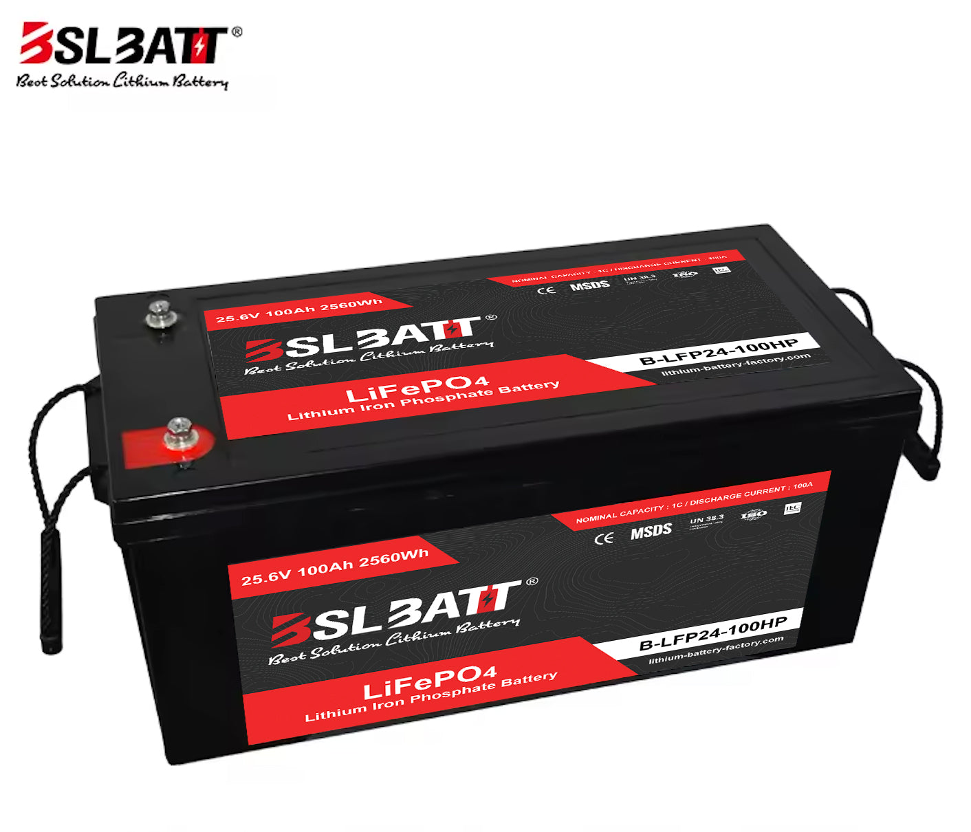 BSLBATT | LiFePO4 Battery 24V/100Ah | BSL-24V-100AH