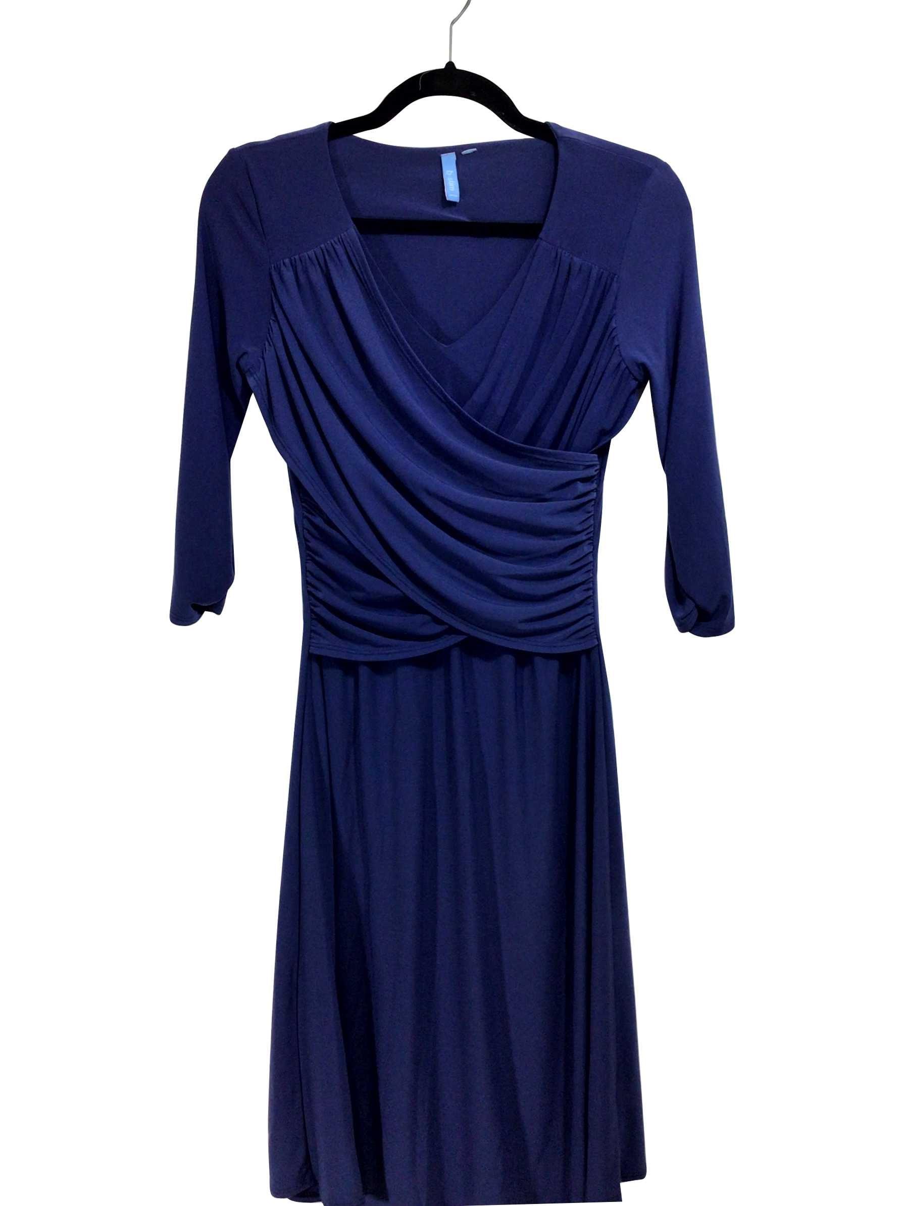 B SLIM Regular fit Wrap Dress in Blue  -  S