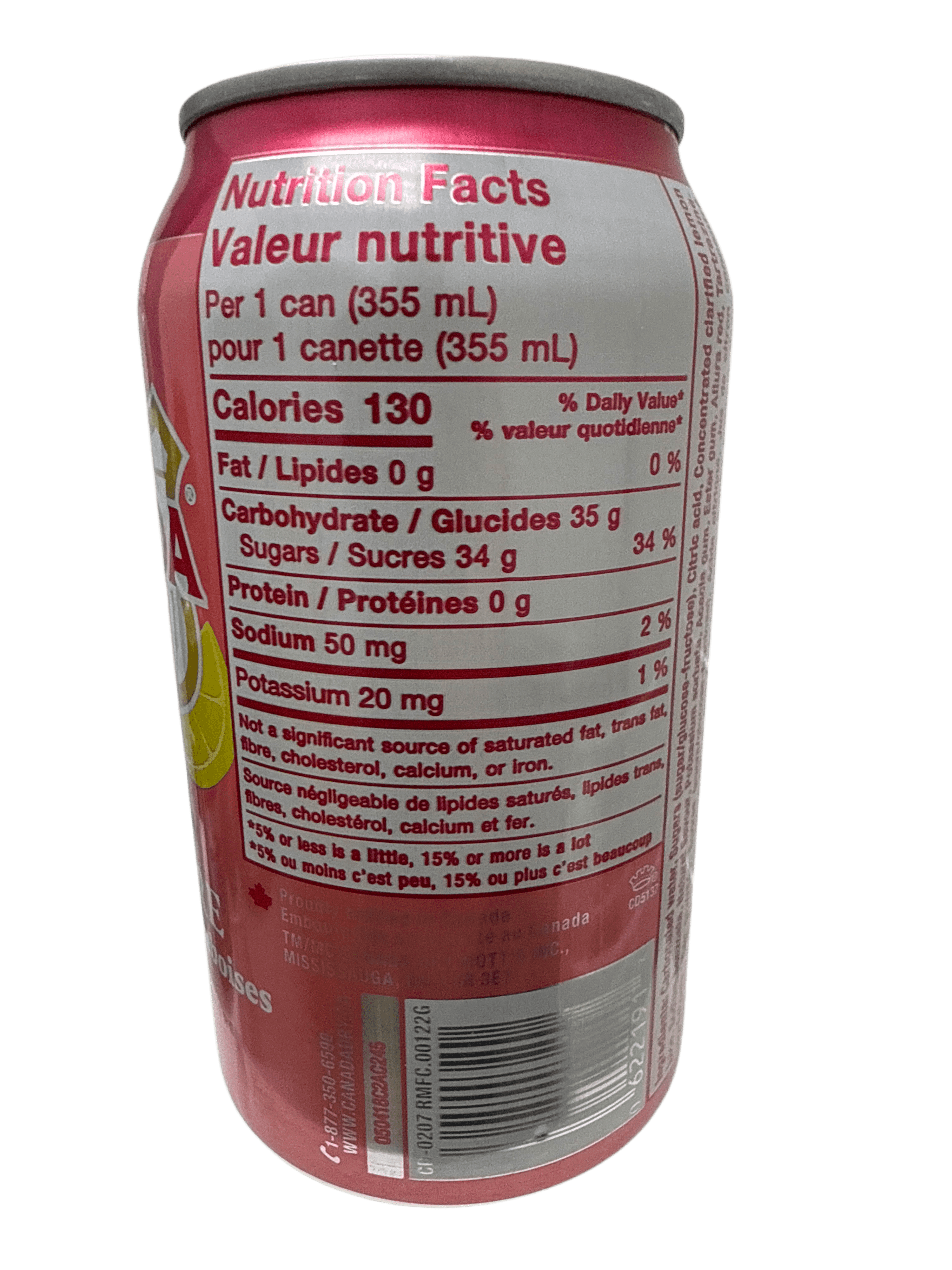 Canada Dry, édition limitée, limonade framboise, bière de gingembre en canette, 355 ml - édition canadienne