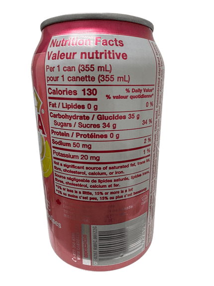 Canada Dry, édition limitée, limonade framboise, bière de gingembre en canette, 355 ml - édition canadienne