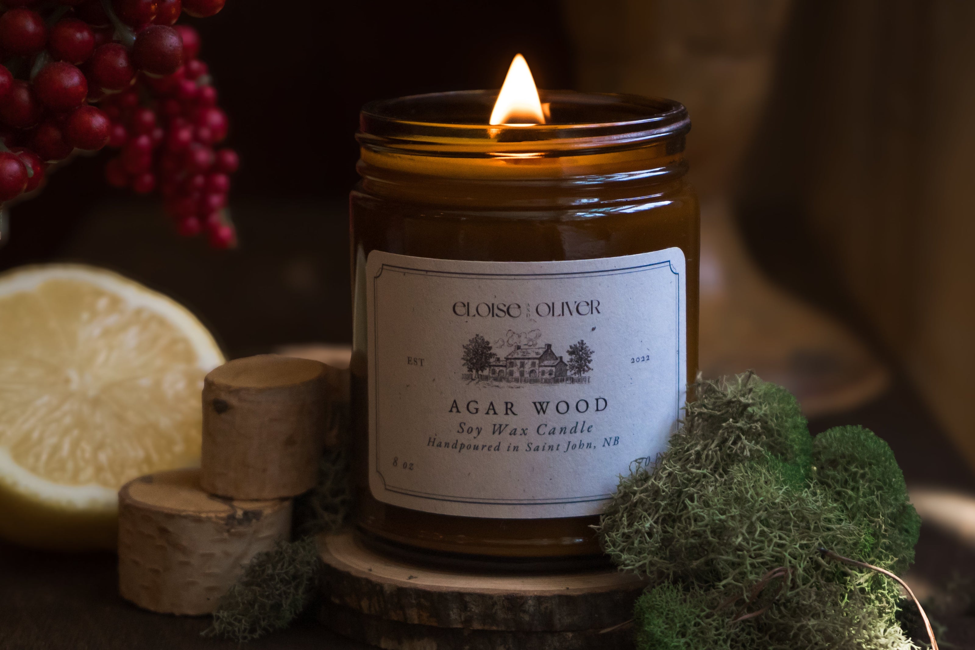 8oz Agar Wood Candle