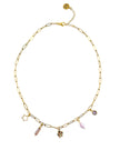 Four Leaf Clover Charm Necklace - Gold