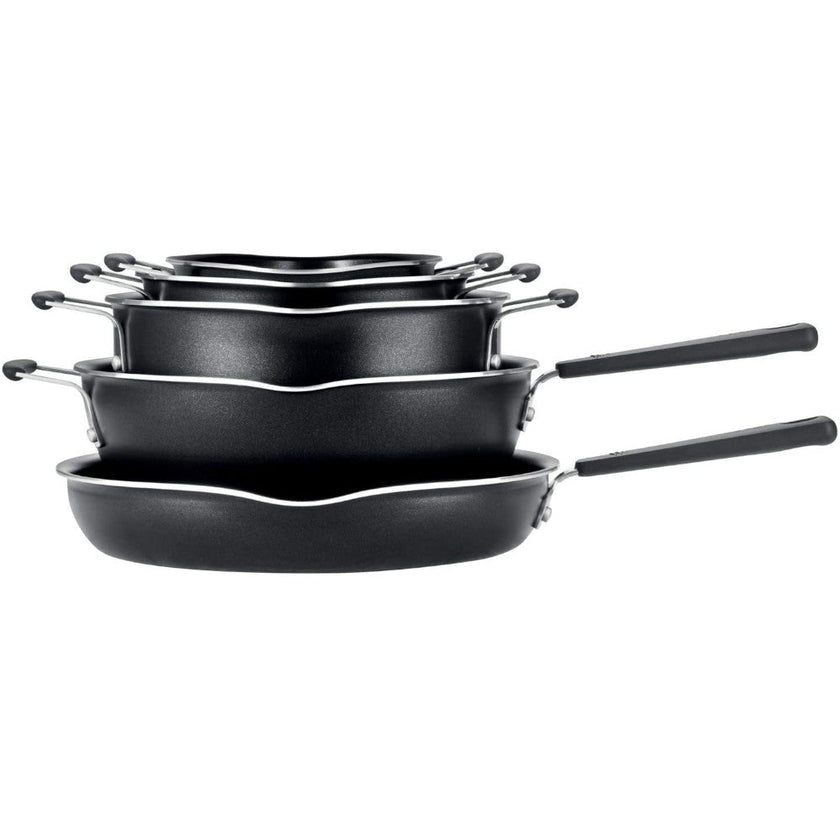 T-FAL Non-Stick Stackables 10pc Cookware Set - B198SA74