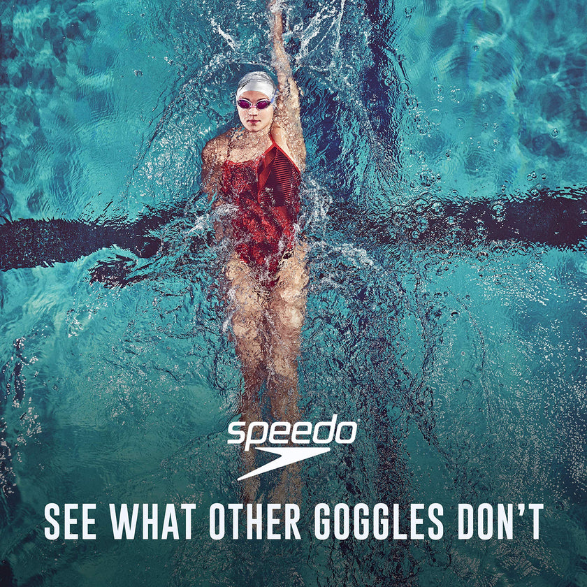 Speedo Vanquisher 2.0 Mirrored Swim Goggles, Panoramic, Anti-Glare, Anti-Fog with UV Protection, Horizon Blue, 1SZ 🍁 All In One Marketplace Canada