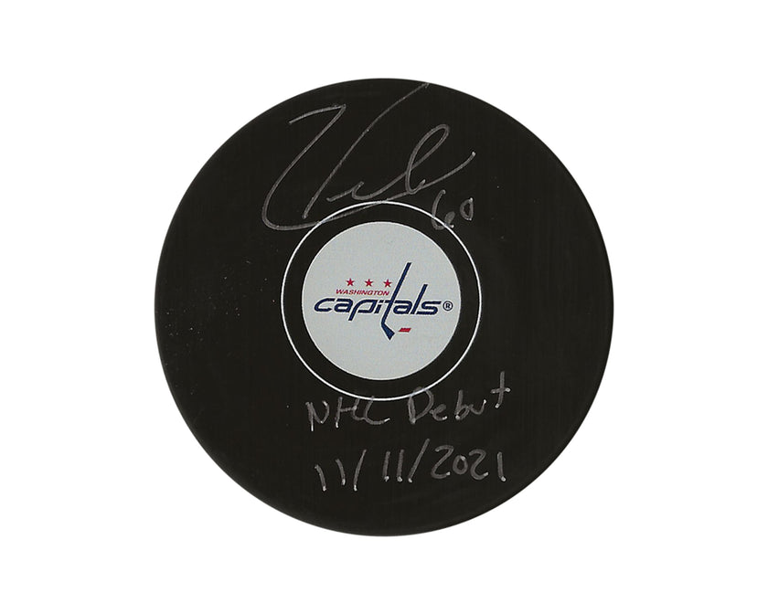 Zach Fucale Autographed Washington Capitals Autograph Model Puck Inscribed 