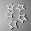 Hanging String Of Open Wooden Stars