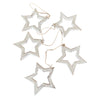 Hanging String Of Open Wooden Stars