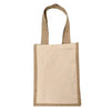 Jute/Canvas Mini Tote - B3600