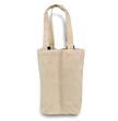 Organic Cotton Double Wine Bottle Tote - B3765