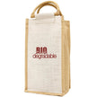 Ecorite Jute 4 Bottle Wine Tote - B3785