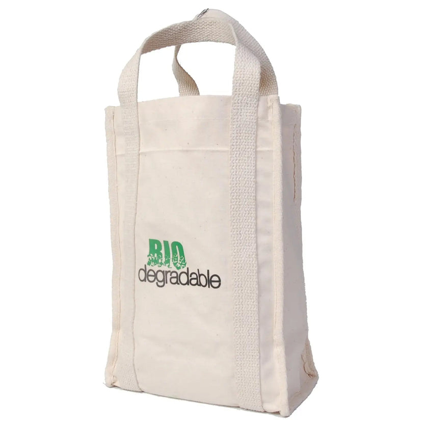 Ecorite Cotton 4 Bottle Wine Tote - B3795