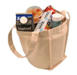 Ecorite Cotton Canvas 6 bottle Wine Tote - B3800