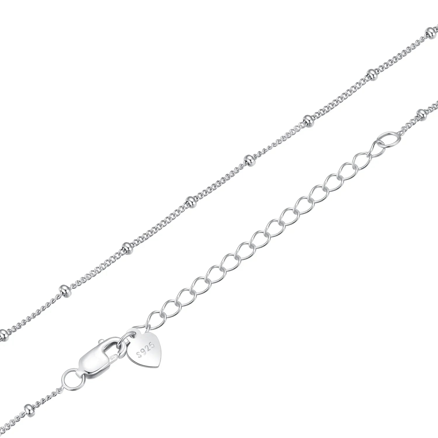 Timeless Elegance: 925 Sterling Silver Adjustable Necklace Chain For Women