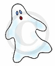 Frog's Whiskers Ink Stamp - Little Ghost