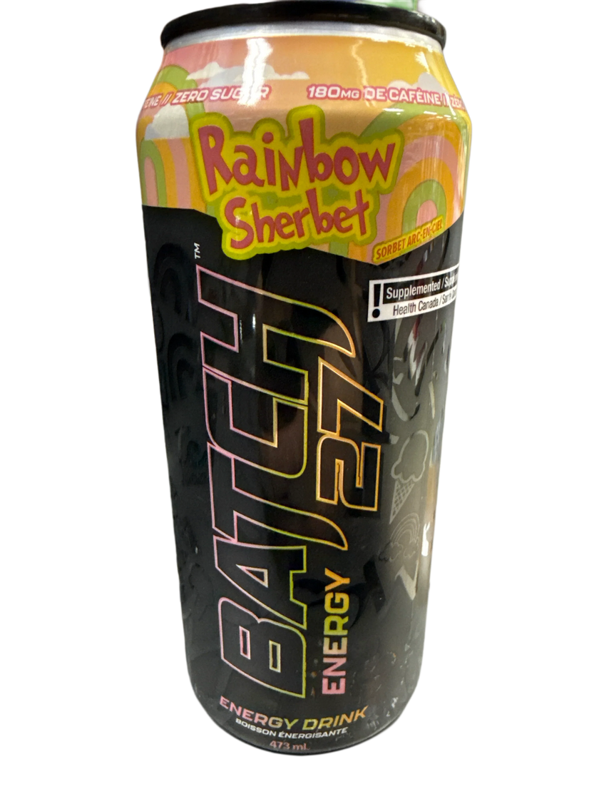 Batch 27 Zero Sugar Rainbow Sherbet Energy Drink 473ML - U.S Edition