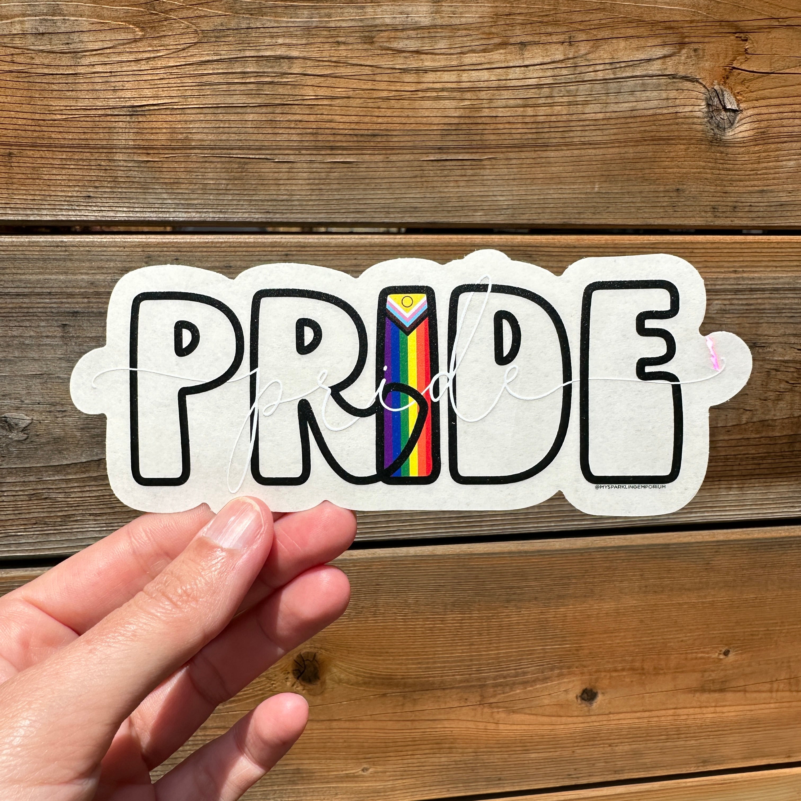 PRIDE Suncatcher Sticker