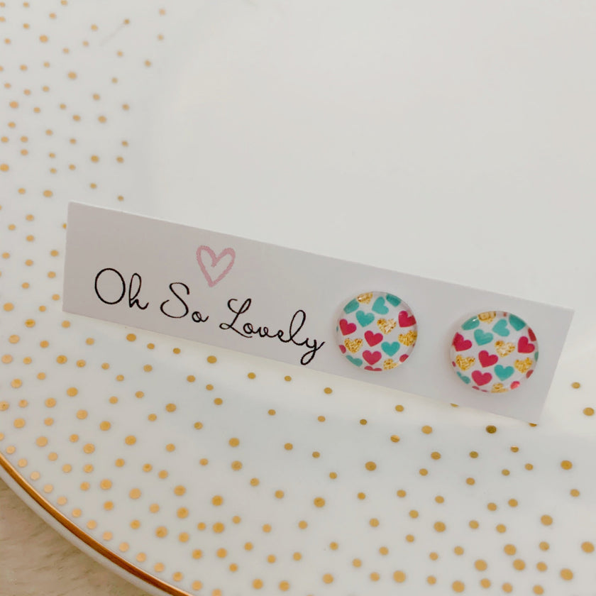 10mm coloured hearts