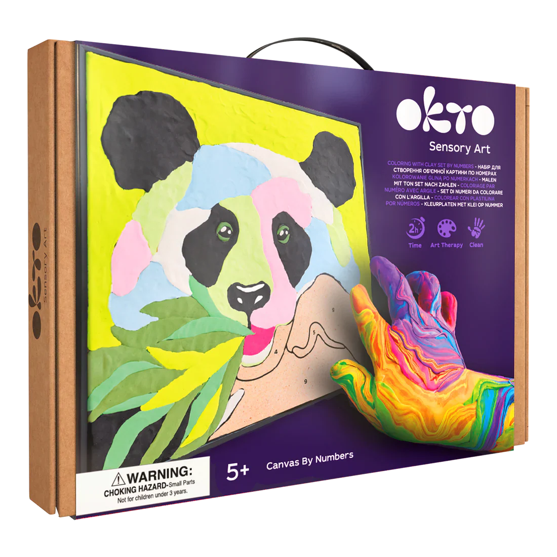 OKTO - COLORING WITH CLAY BY NUMBERS - PANDA