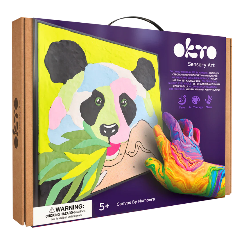 OKTO - COLORING WITH CLAY BY NUMBERS - PANDA