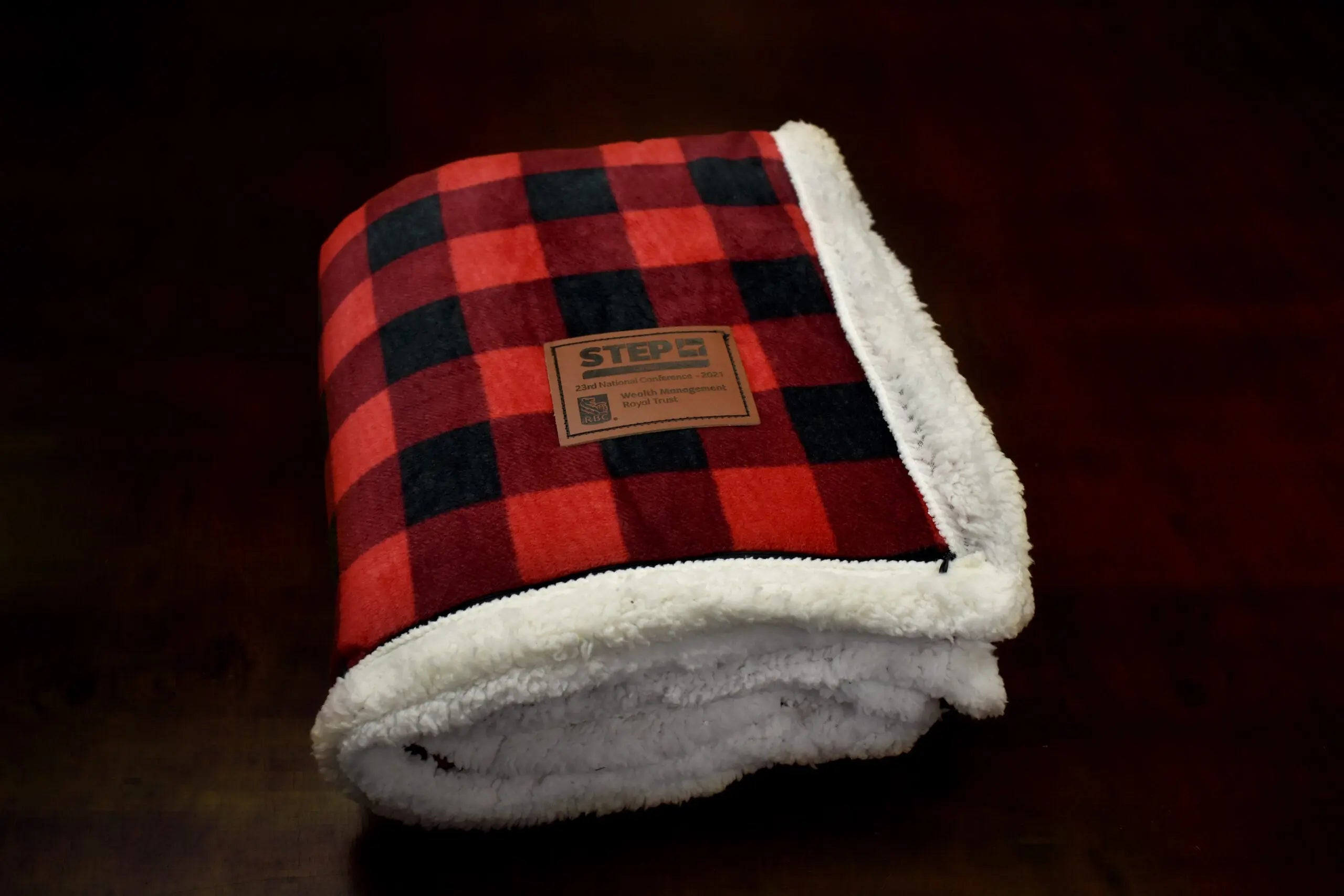 Deluxe Sherpa Throw Blanket- Buffalo Check - B5685