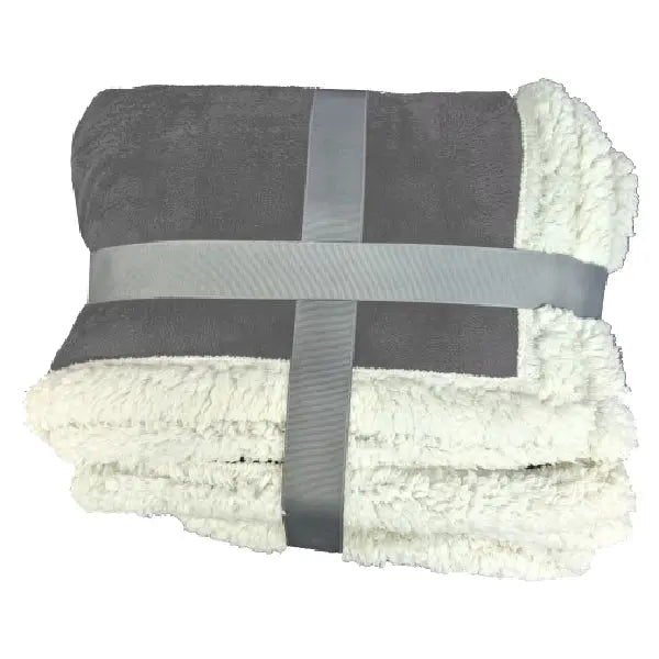 Deluxe Sherpa Throw Blanket- B5685-S