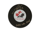 Jack Thompson Autographed Team Canada Autograph Model Puck Inscribed 