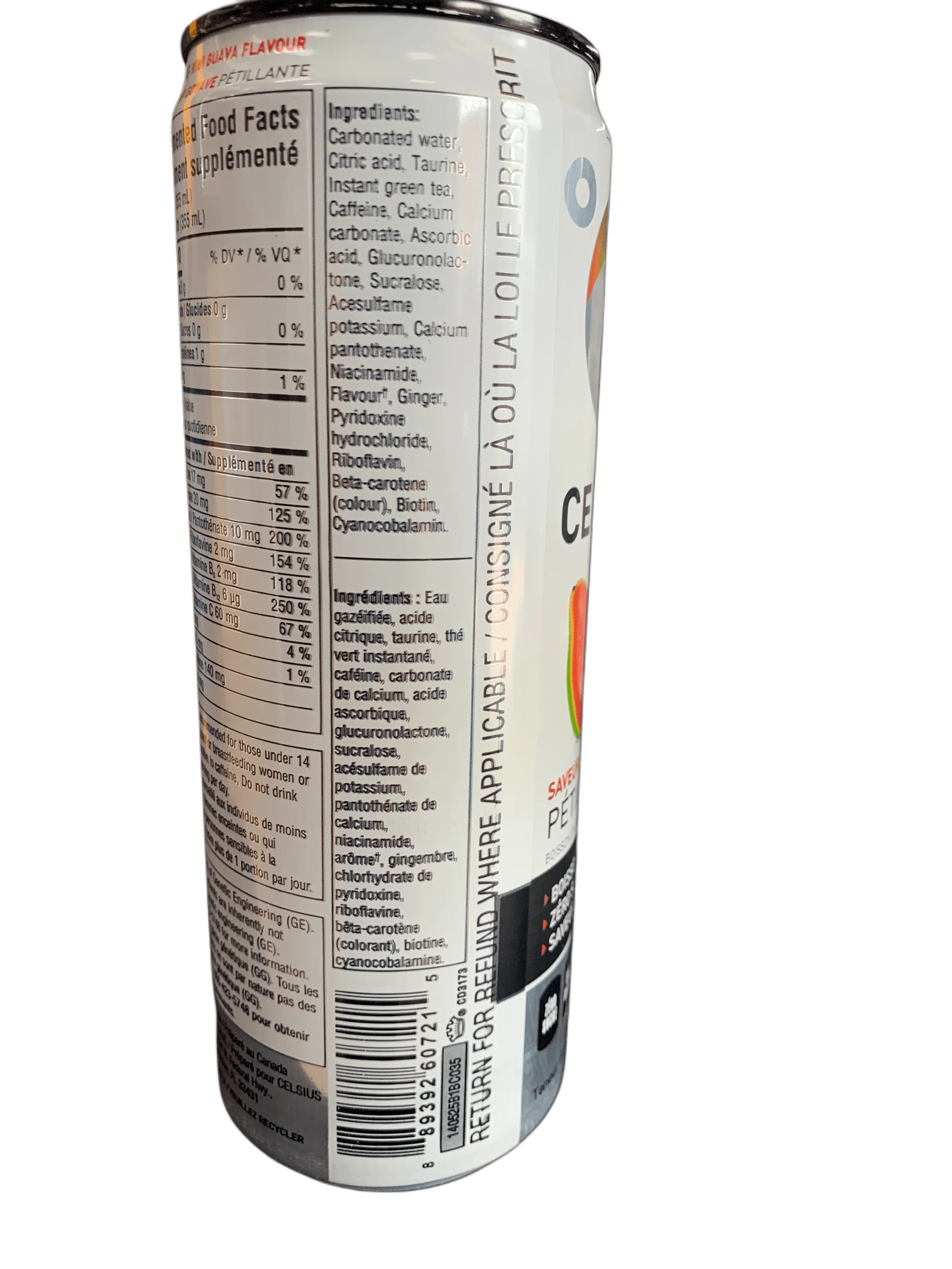 Celsius Sparkling Kiwi Guava Energy Drink 355ML - Canadian Edition