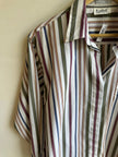 Vintage Tabi Striped Button-Up Shirt | Size Medium