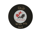 Riley Kidney Autographed Team Canada Autograph Model Puck Inscribed 