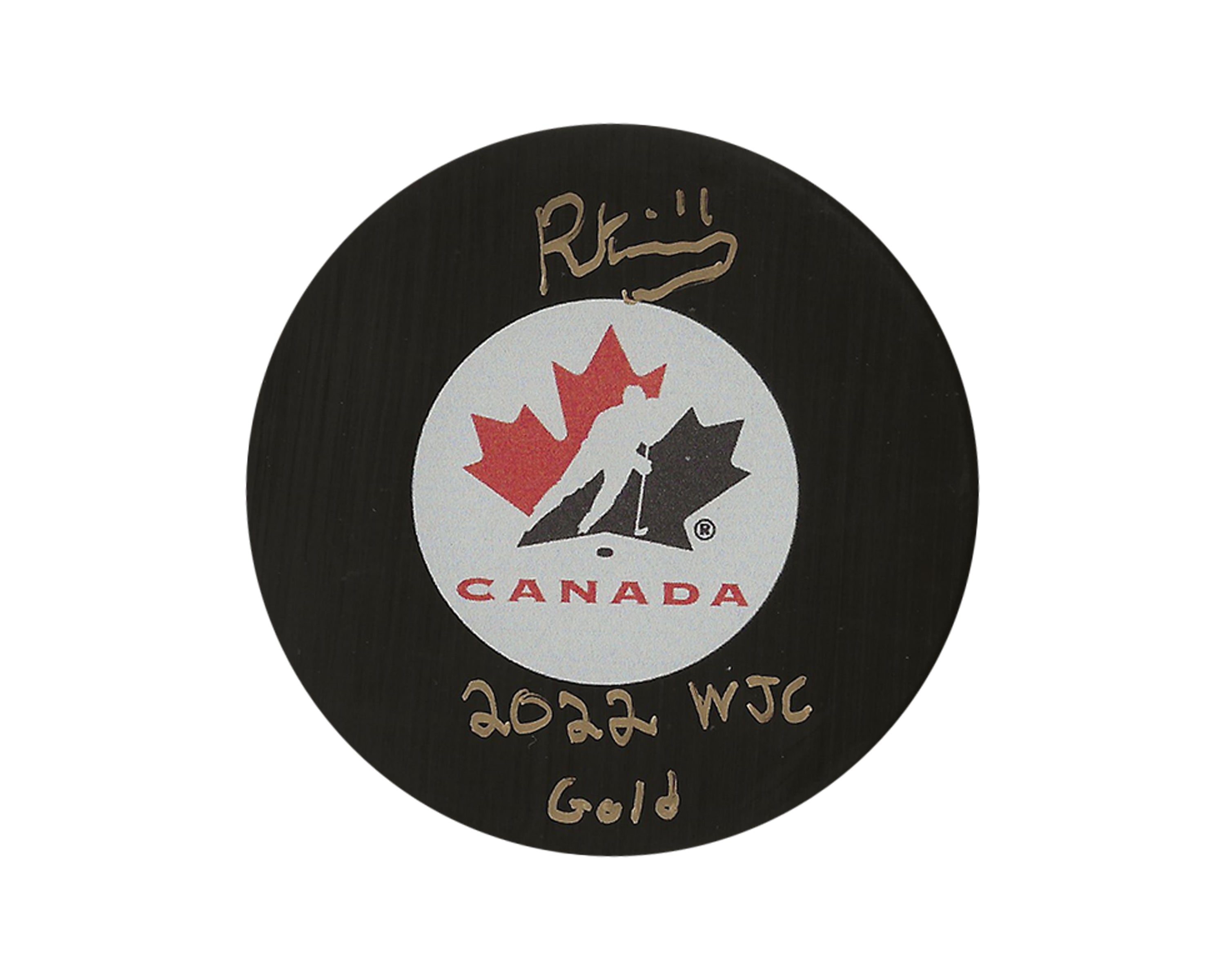 Riley Kidney Autographed Team Canada Autograph Model Puck Inscribed 