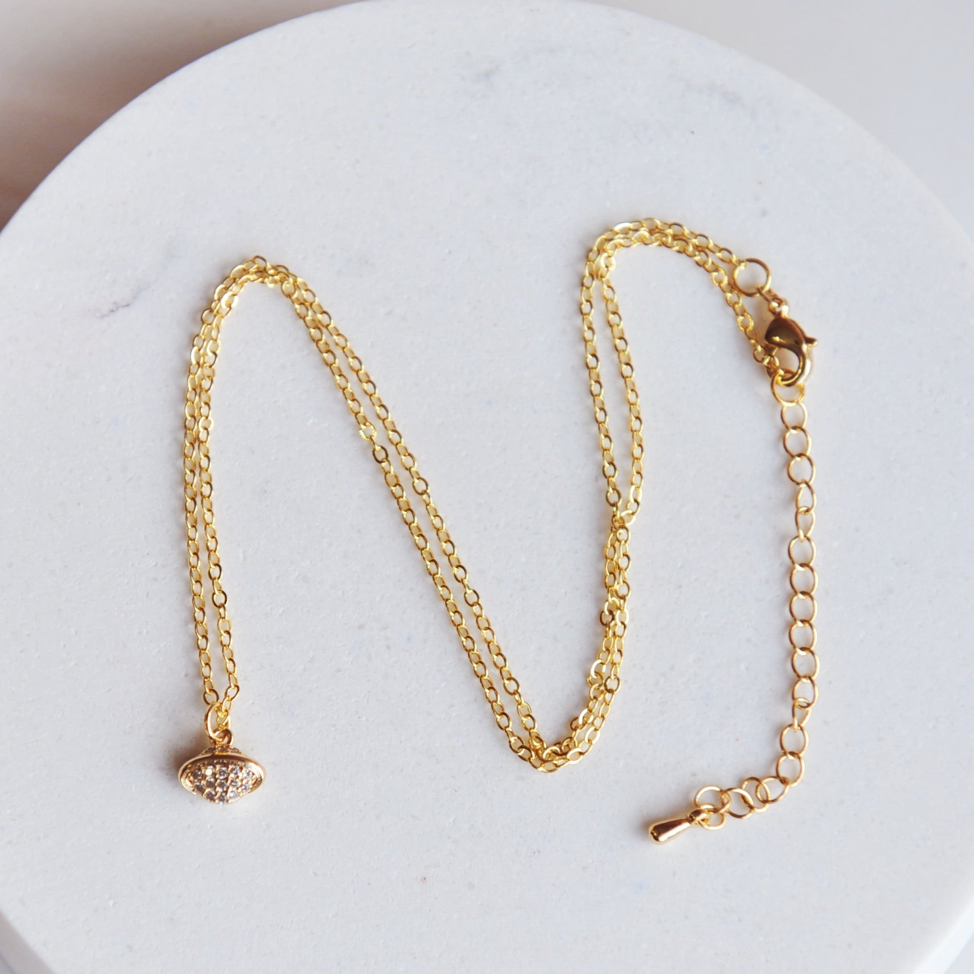 SATURN, Dainty Minimalist Necklace