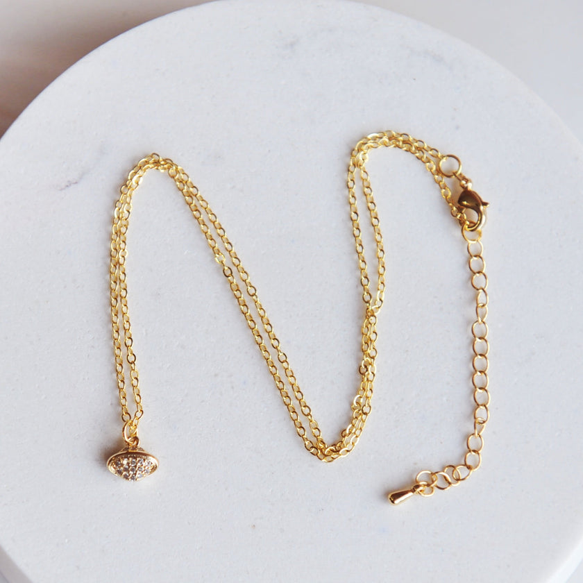 SATURN, Dainty Minimalist Necklace