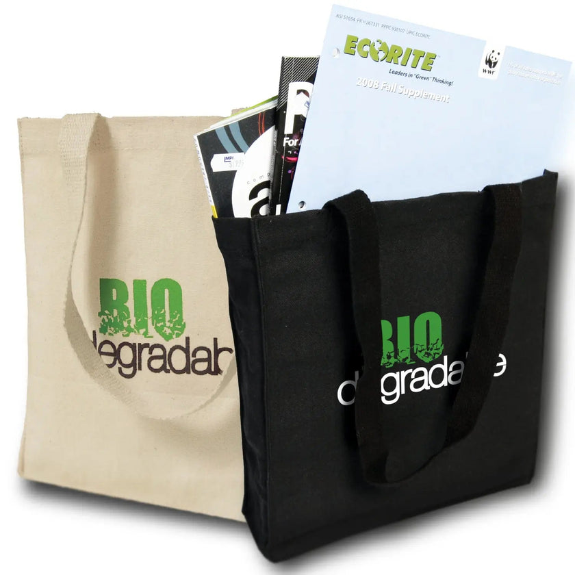 Cotton Canvas Book Bag Tote - B9235
