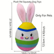 Easter Egg Toy – Plush Bunny Ear Dog Toy