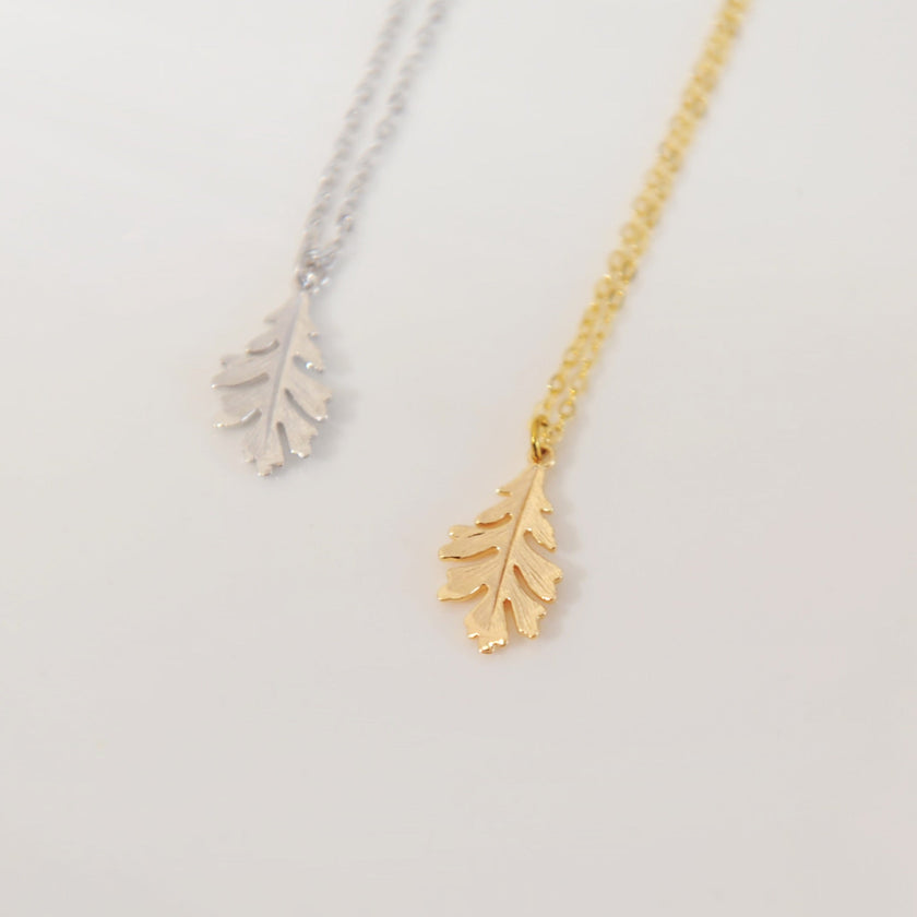 Oakley oak tree leaf necklace