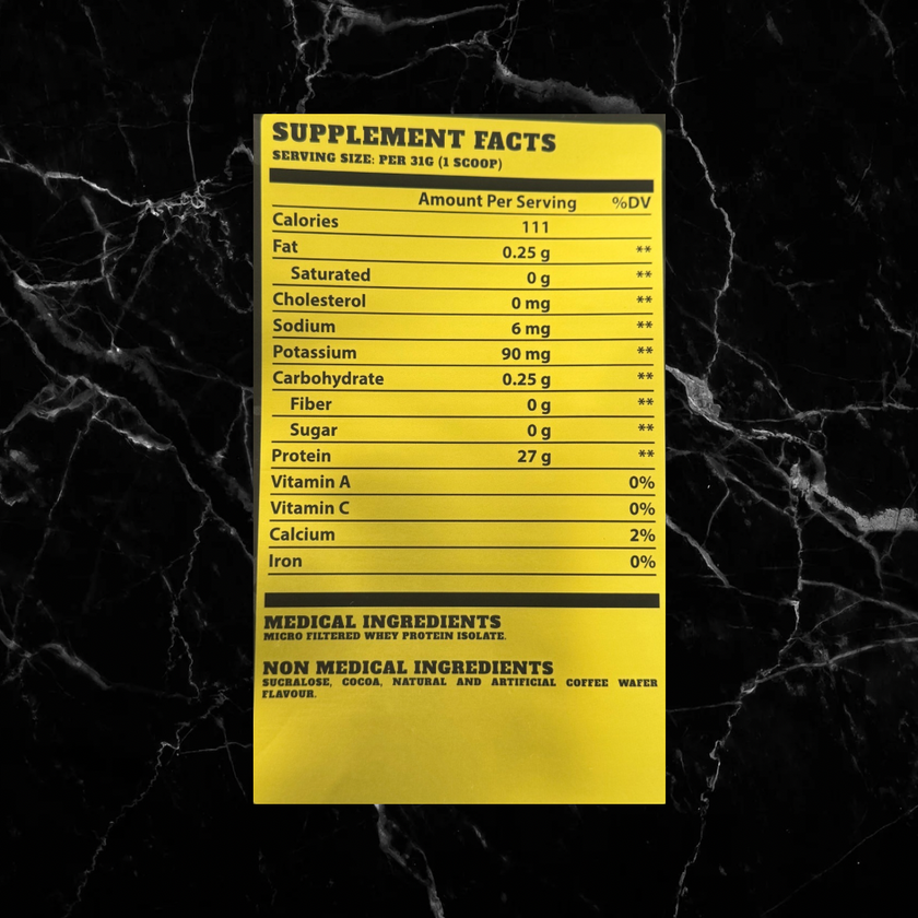 BulkBully Isolate Protein - Goût Café Croustillant
