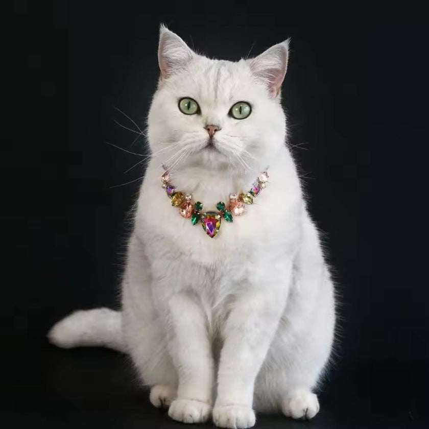 Bridgette Necklace – Luxury Rhinestone Pet Necklace
