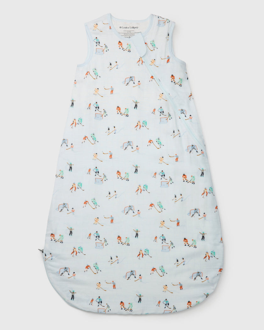 Baby Bamboo Muslin Sleep Sack 0.5 TOG - Ice Hockey