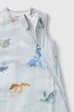 Baby Bamboo Muslin Sleep Sack 0.5 TOG - Magical Dragons